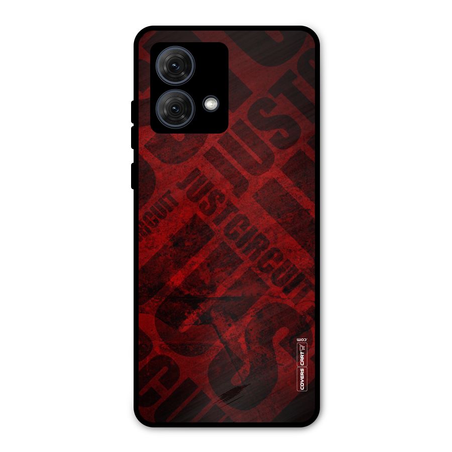 Just Circuit Metal Back Case for Moto G84