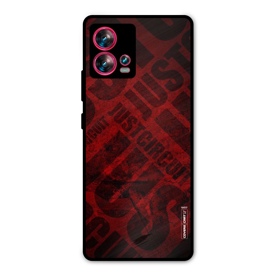 Just Circuit Metal Back Case for Motorola Edge 30 Fusion