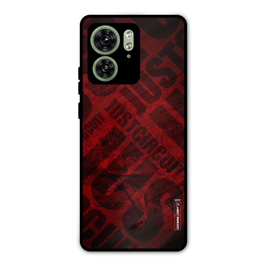 Just Circuit Metal Back Case for Motorola Edge 40 5G