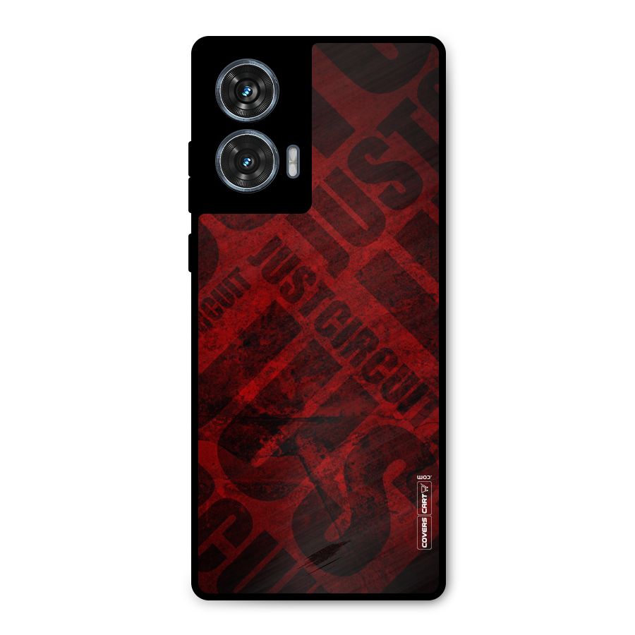 Just Circuit Metal Back Case for Motorola Edge 50 Fusion