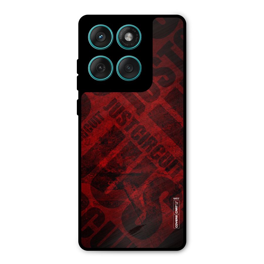 Just Circuit Metal Back Case for Motorola Edge 60 Fusion