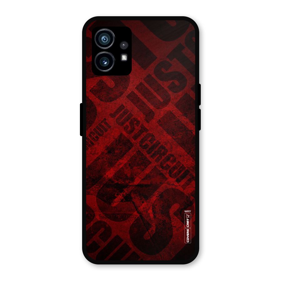 Just Circuit Metal Back Case for Nothing Phone 1