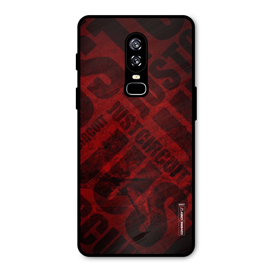 Just Circuit Metal Back Case for OnePlus 6