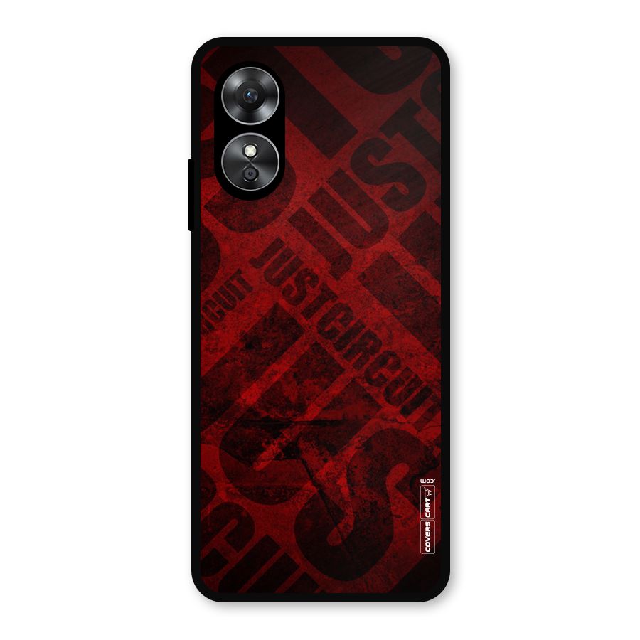 Just Circuit Metal Back Case for Oppo A17