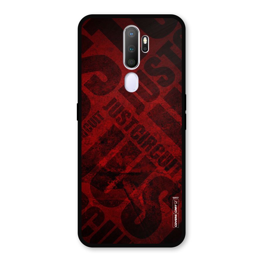 Just Circuit Metal Back Case for Oppo A5 (2020)