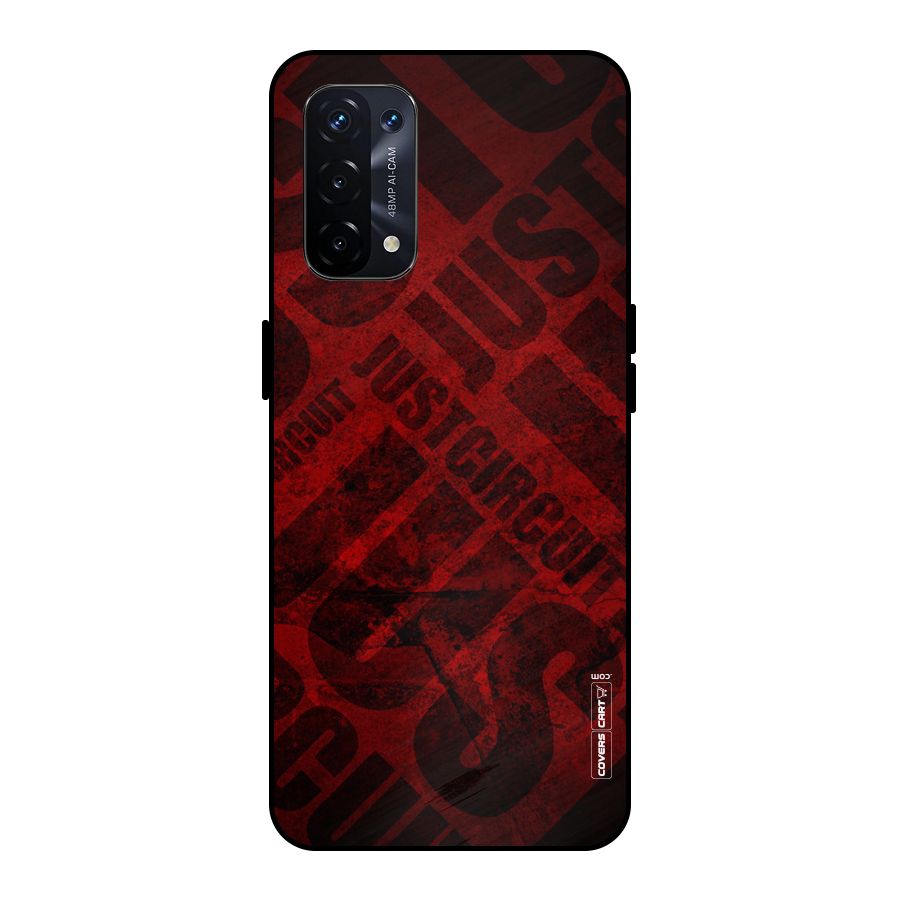 Just Circuit Metal Back Case for Oppo A74 5G