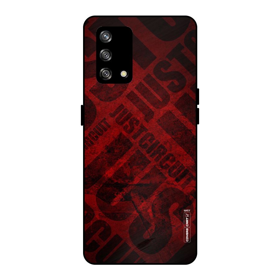 Just Circuit Metal Back Case for Oppo F19