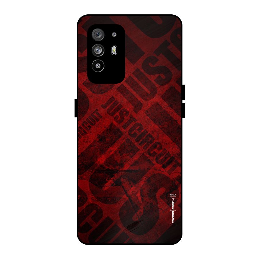 Just Circuit Metal Back Case for Oppo F19 Pro Plus 5G