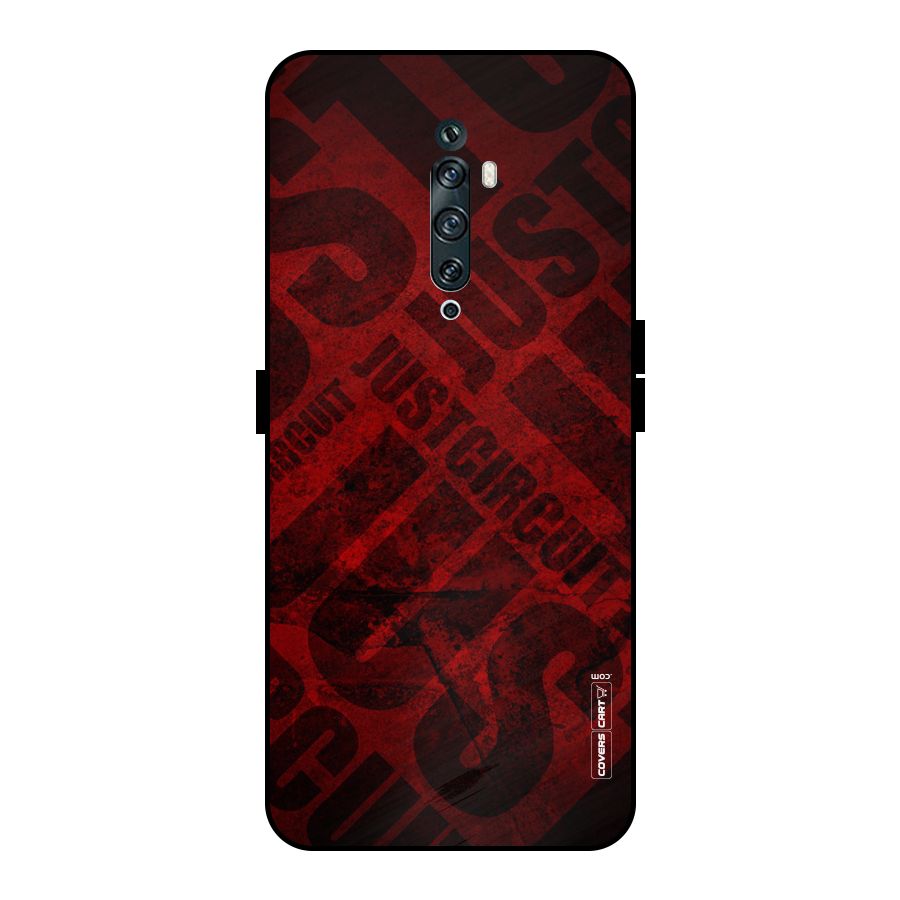 Just Circuit Metal Back Case for Oppo Reno2 F