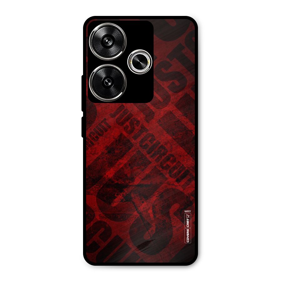 Just Circuit Metal Back Case for Poco F6