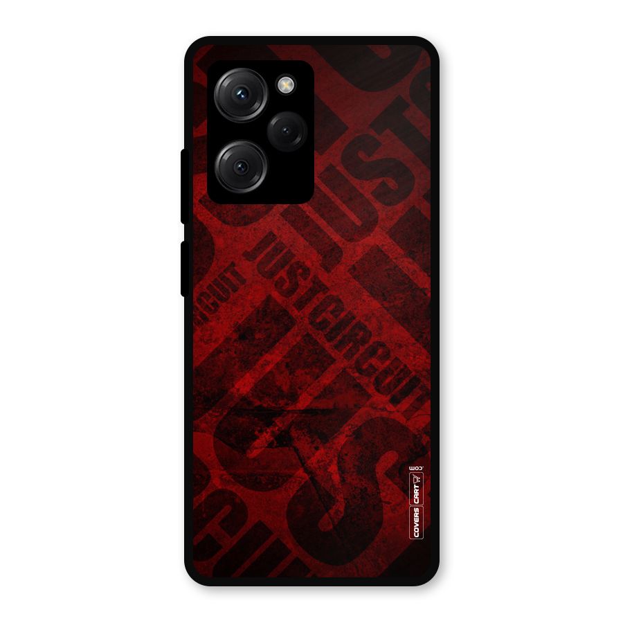 Just Circuit Metal Back Case for Poco X5 Pro