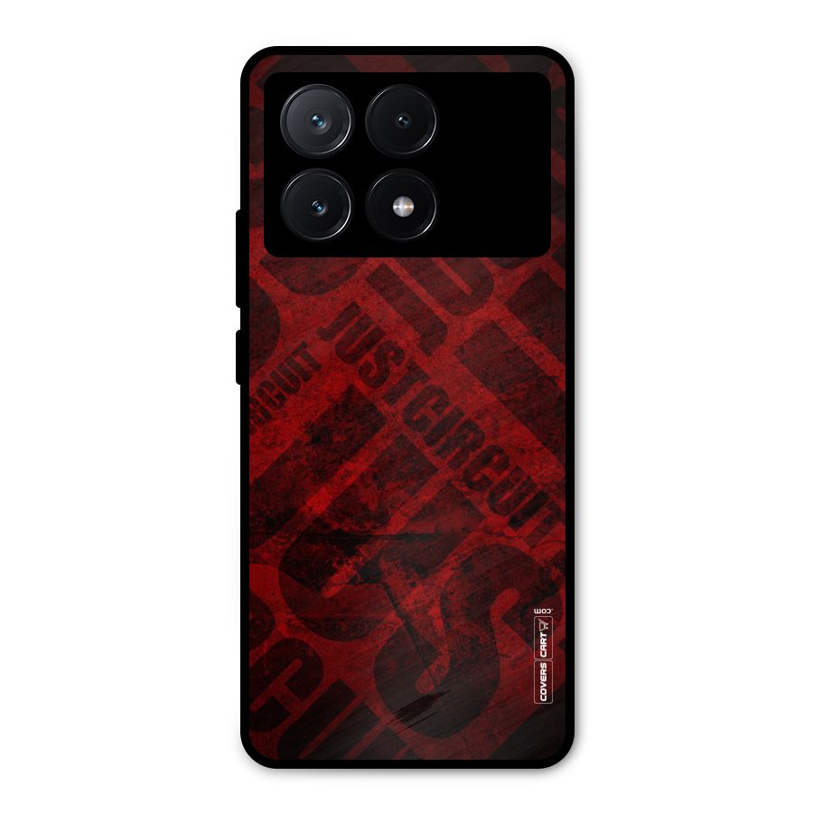 Just Circuit Metal Back Case for Poco X6 Pro
