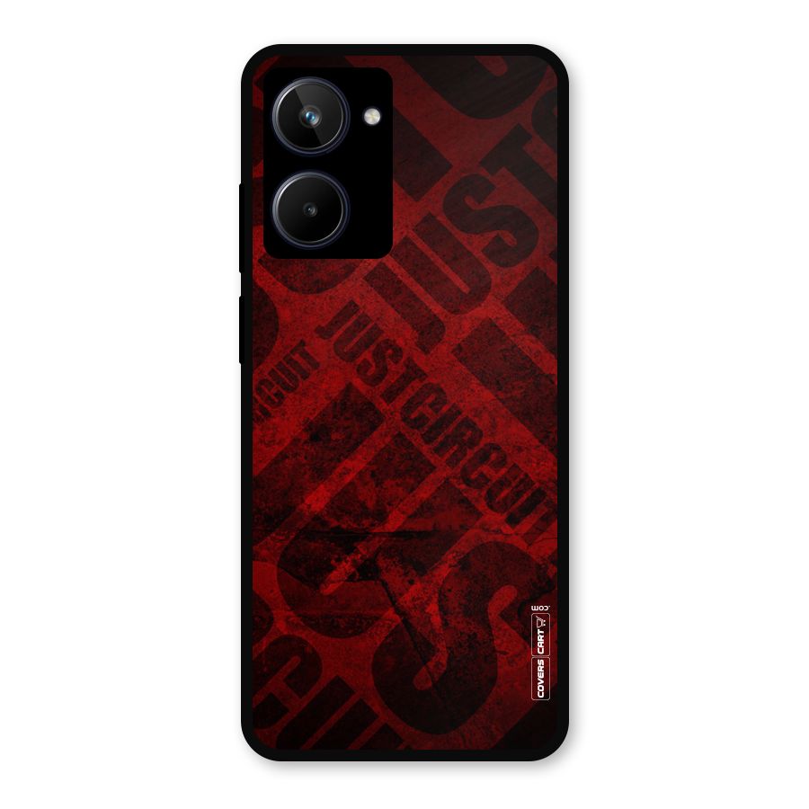 Just Circuit Metal Back Case for Realme 10