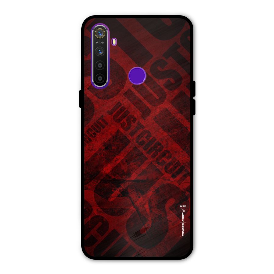 Just Circuit Metal Back Case for Realme 5i