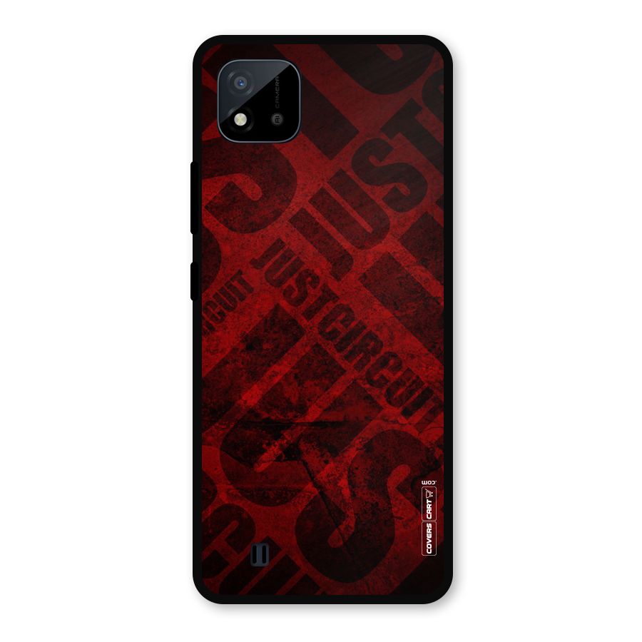 Just Circuit Metal Back Case for Realme C11 2021