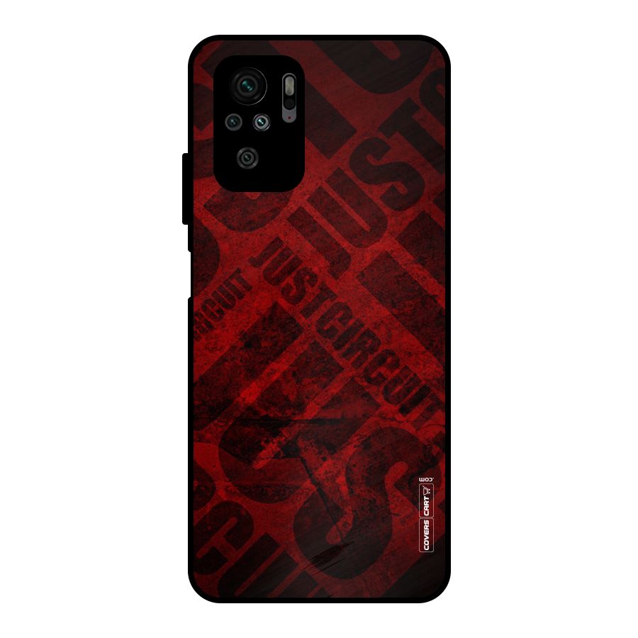 Just Circuit Metal Back Case for Redmi Note 10S