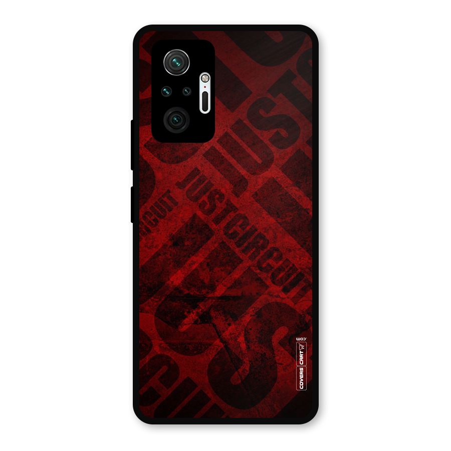 Just Circuit Metal Back Case for Redmi Note 10 Pro Max