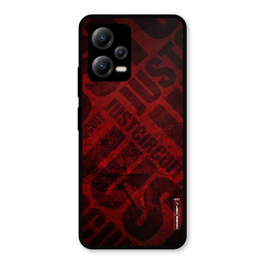 Just Circuit Metal Back Case for Redmi Note 12 5G