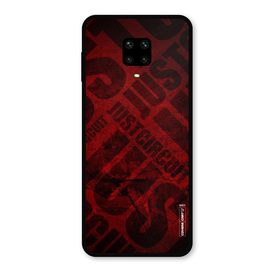 Just Circuit Metal Back Case for Redmi Note 9 Pro Max