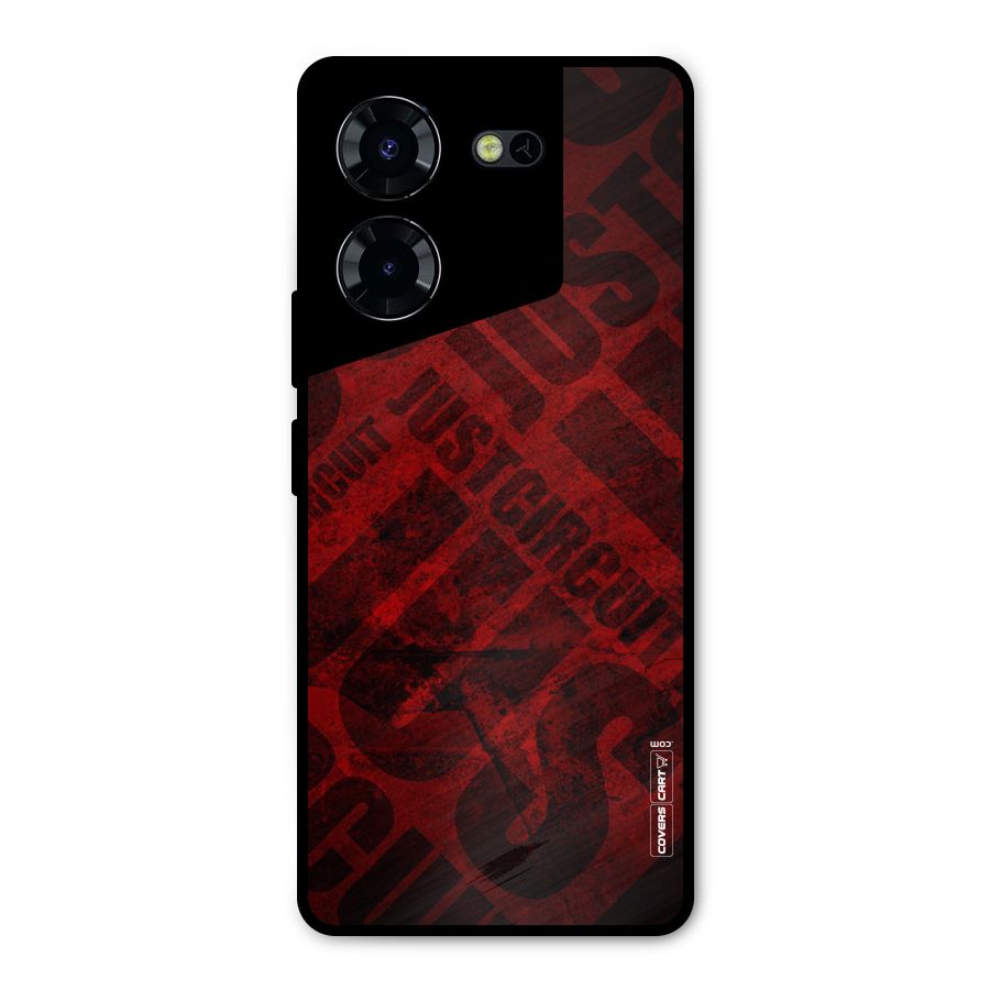 Just Circuit Metal Back Case for Tecno Pova 5 Pro 5G