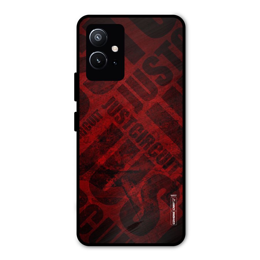 Just Circuit Metal Back Case for Vivo T1 5G
