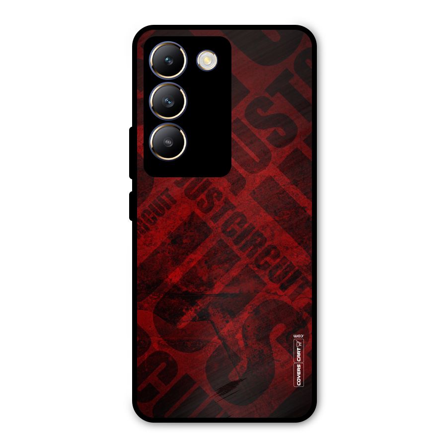 Just Circuit Metal Back Case for Vivo T3 5G