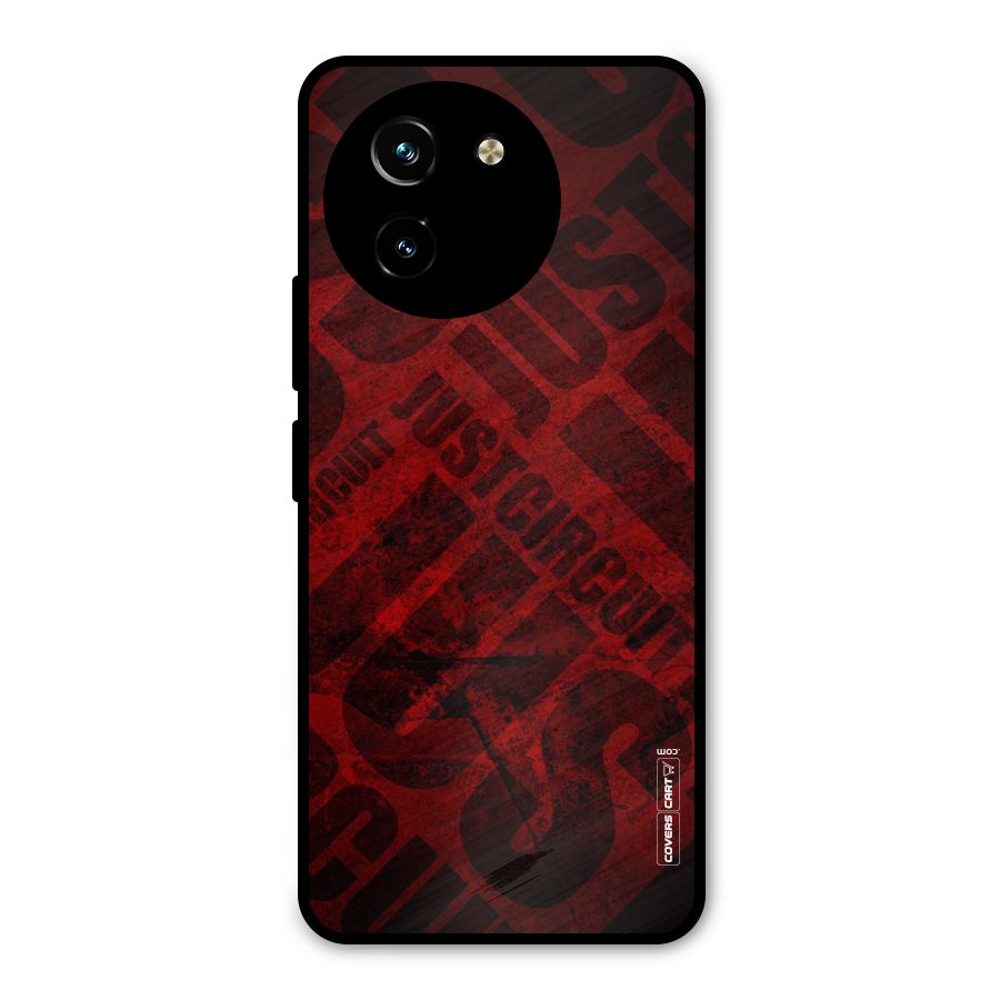 Just Circuit Metal Back Case for Vivo T3x