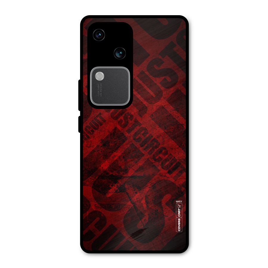 Just Circuit Metal Back Case for Vivo V30