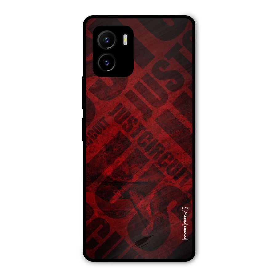 Just Circuit Metal Back Case for Vivo Y15s