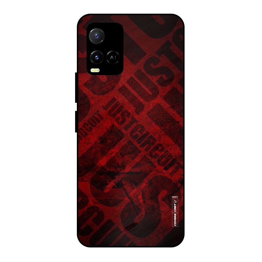 Just Circuit Metal Back Case for Vivo Y21