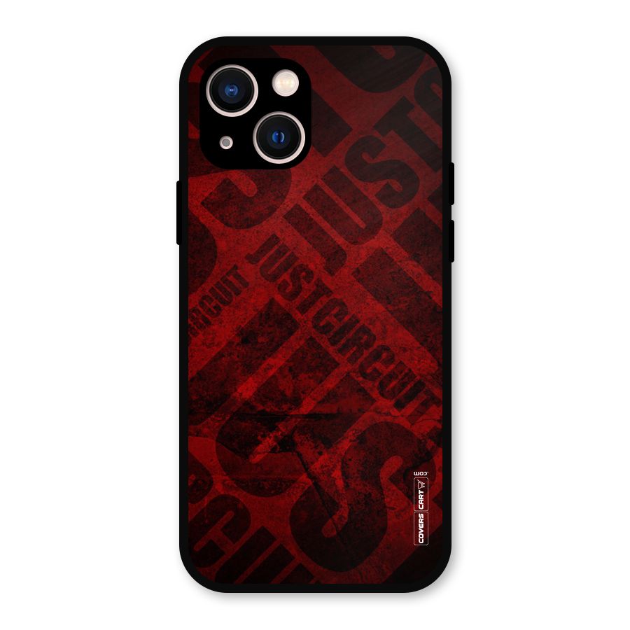 Just Circuit Metal Back Case for iPhone 13