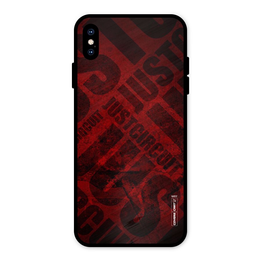 Just Circuit Metal Back Case for iPhone XS Max