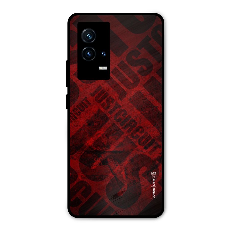 Just Circuit Metal Back Case for iQOO 9 5G