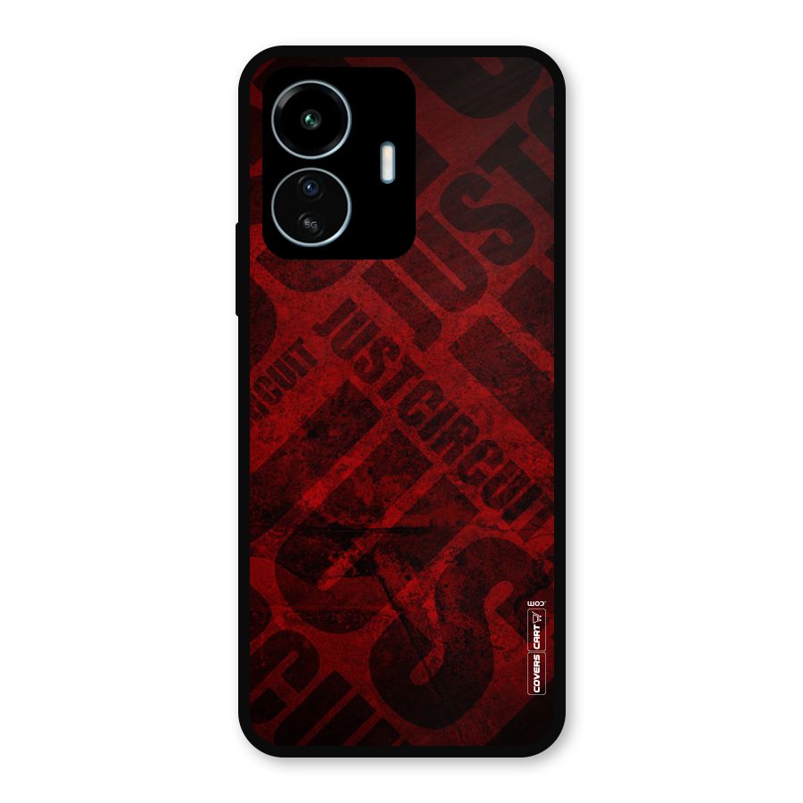 Just Circuit Metal Back Case for vivo iQOO Z6 Lite 5G