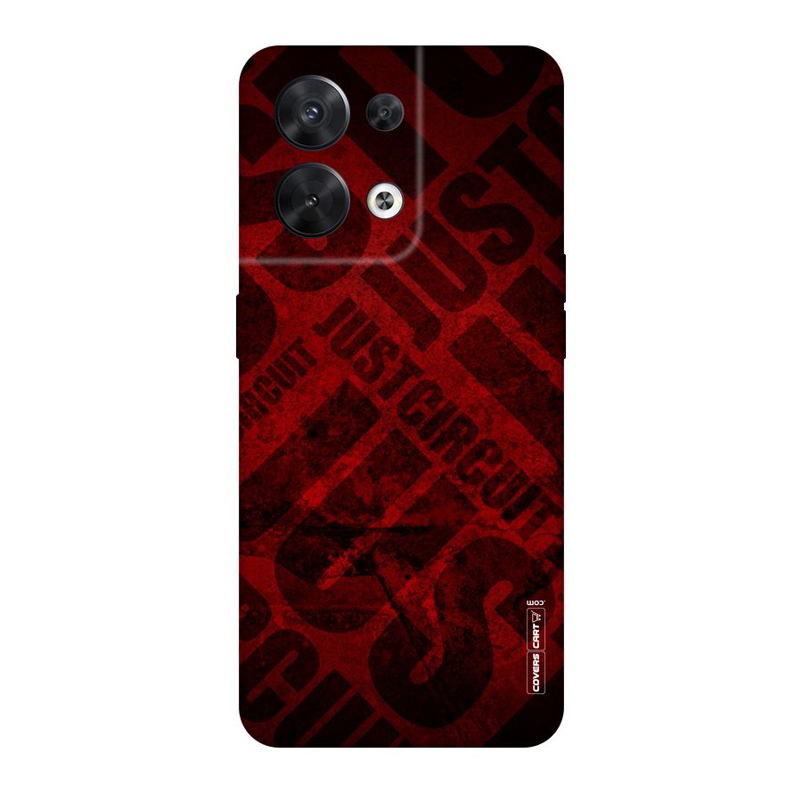 Just Circuit Original Polycarbonate Back Case for Oppo Reno8 5G