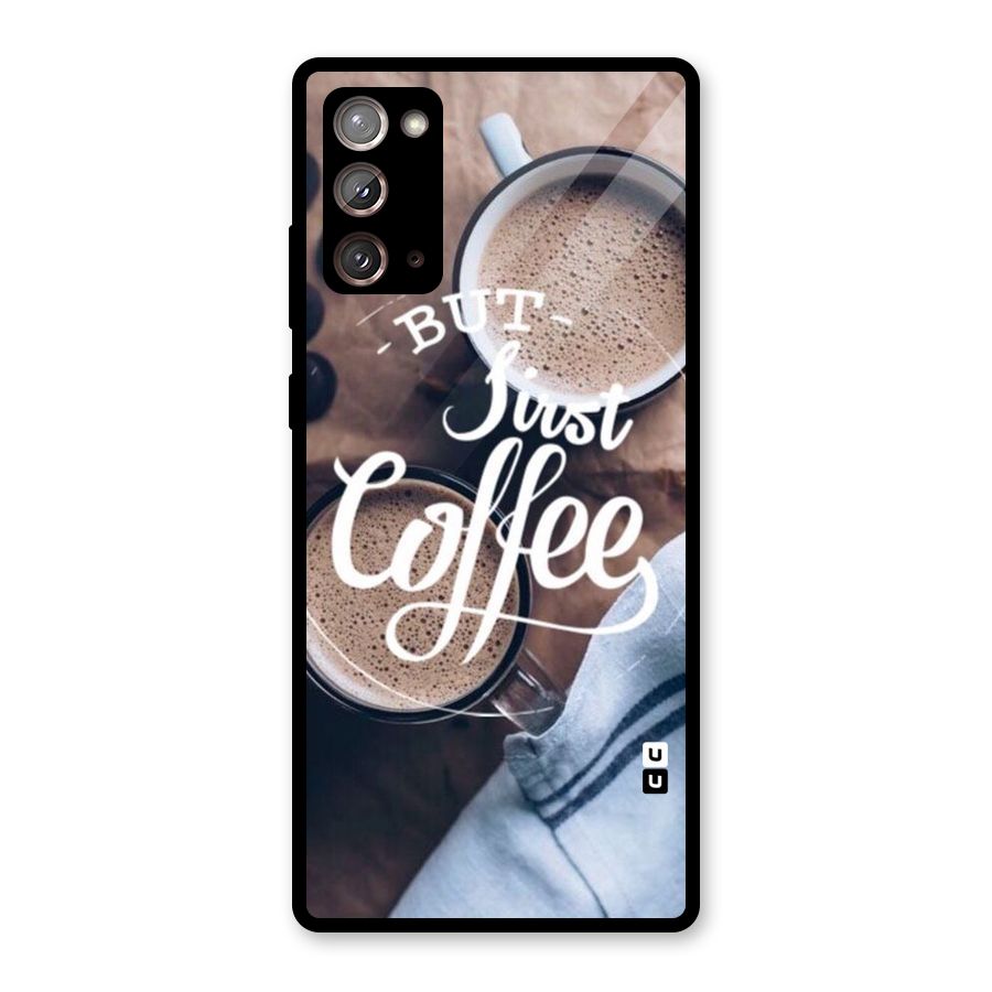 Just Coffee Glass Back Case for Galaxy Note 20