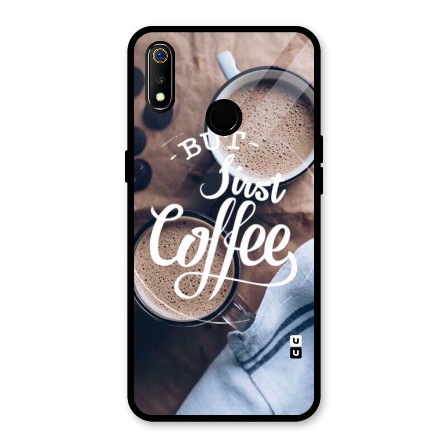Just Coffee Glass Back Case for Realme 3i