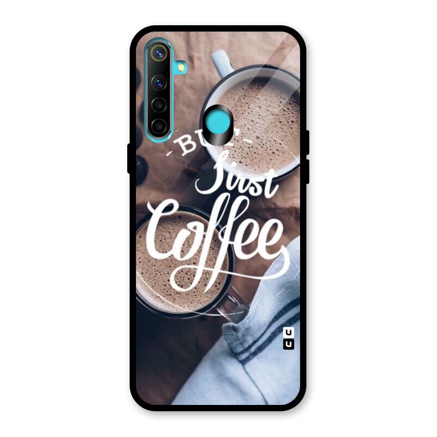 Just Coffee Glass Back Case for Realme 5
