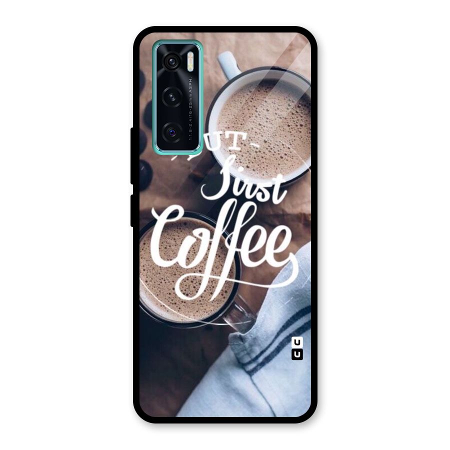 Just Coffee Glass Back Case for Vivo V20 SE