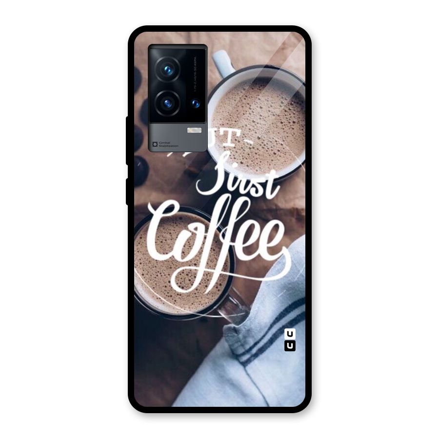 Just Coffee Glass Back Case for iQOO 9 5G