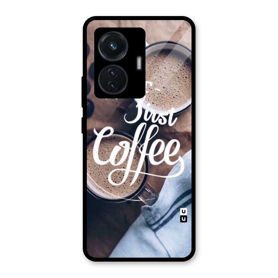 Just Coffee Glass Back Case for iQOO Z6 44W