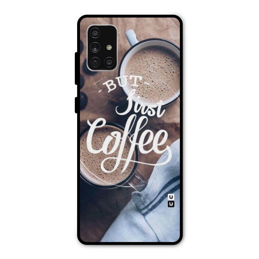 Just Coffee Metal Back Case for Galaxy A71