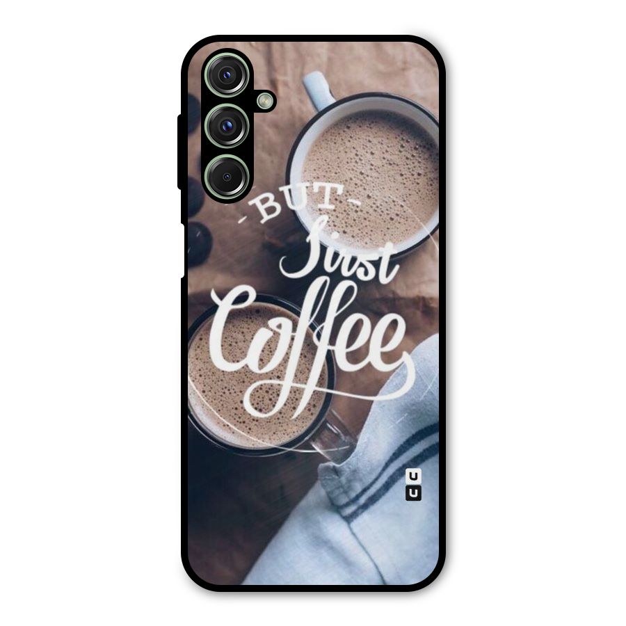 Just Coffee Metal Back Case for Galaxy F34