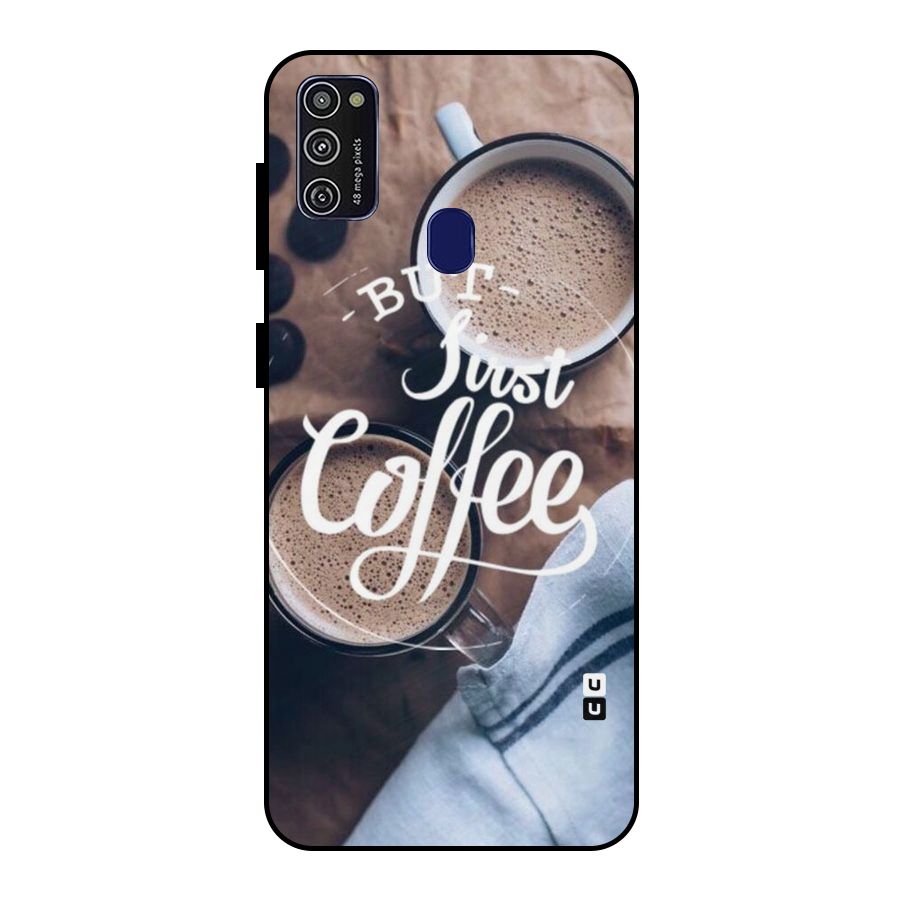 Just Coffee Metal Back Case for Galaxy M30s