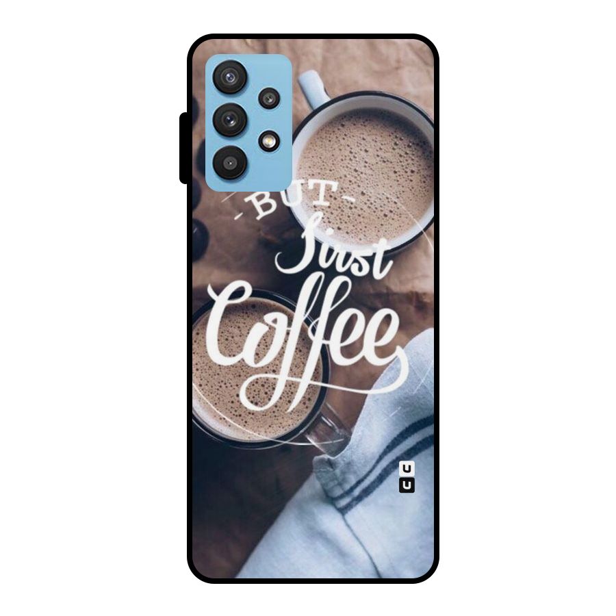 Just Coffee Metal Back Case for Galaxy M32 5G