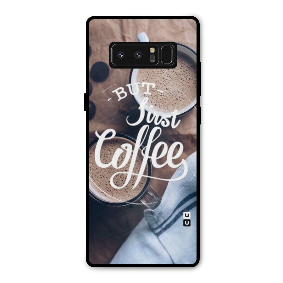 Just Coffee Metal Back Case for Galaxy Note 8