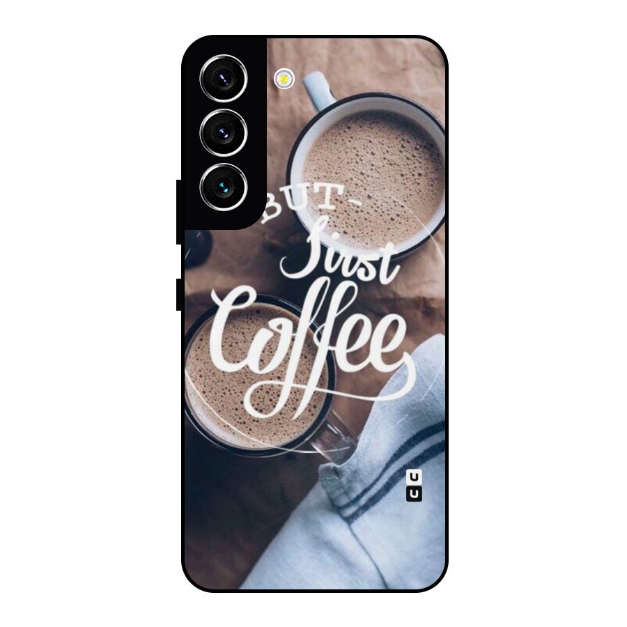 Just Coffee Metal Back Case for Galaxy S22 5G
