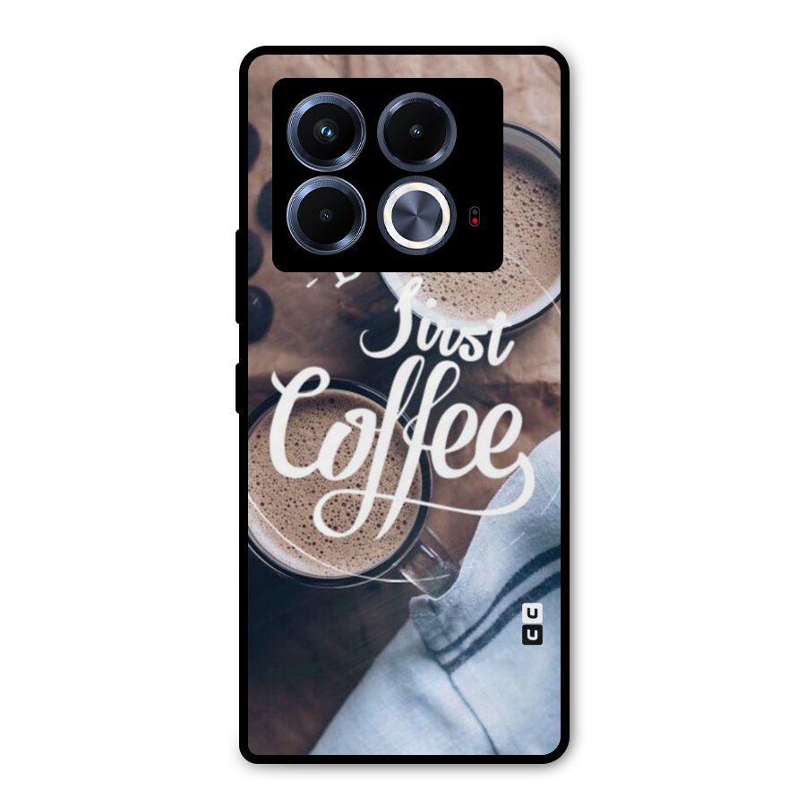 Just Coffee Metal Back Case for Infinix Note 40 5G
