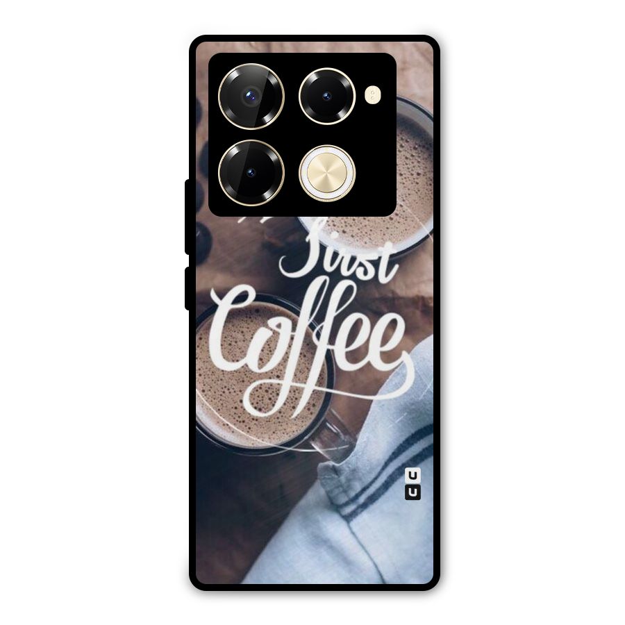 Just Coffee Metal Back Case for Infinix Note 40 Pro