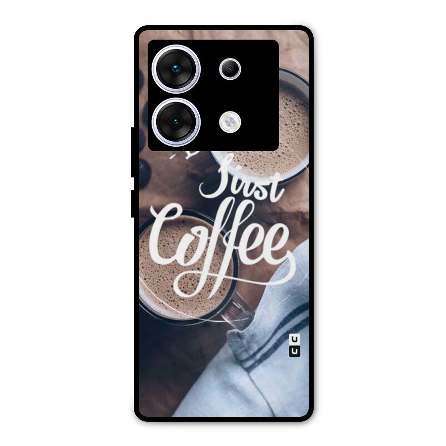Just Coffee Metal Back Case for Infinix Zero 30 5G